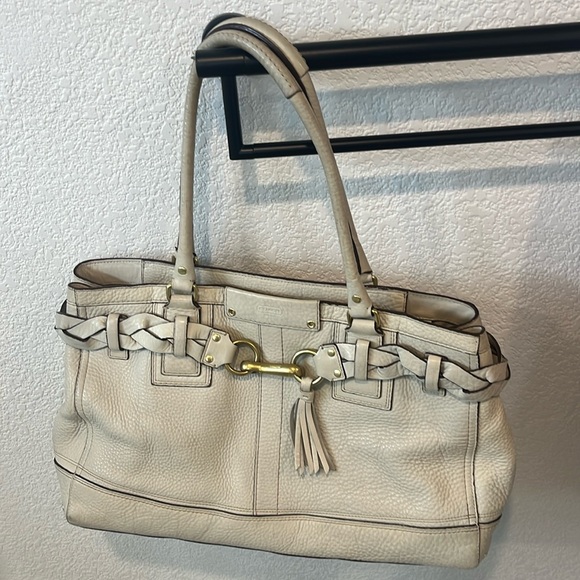 COACH XL Pebbled Leather Hampton Carryall Style - Vintage- Y2K - Picture 1 of 15